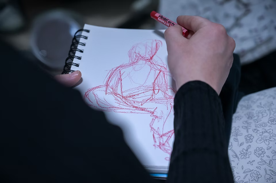 Willow figure drawing.